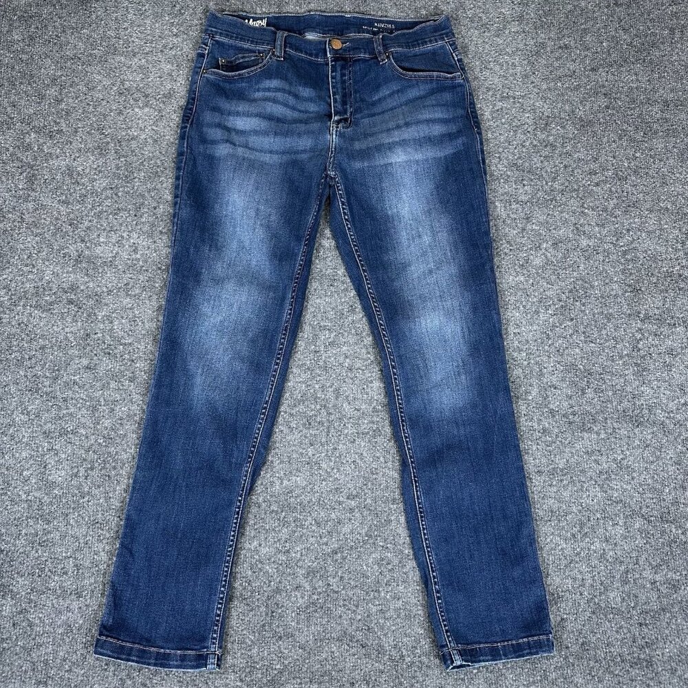 Mugsy Jeans Kinzies Mens‎ 31x29 Blue Denim Straight Leg Stretch Low Rise Adult